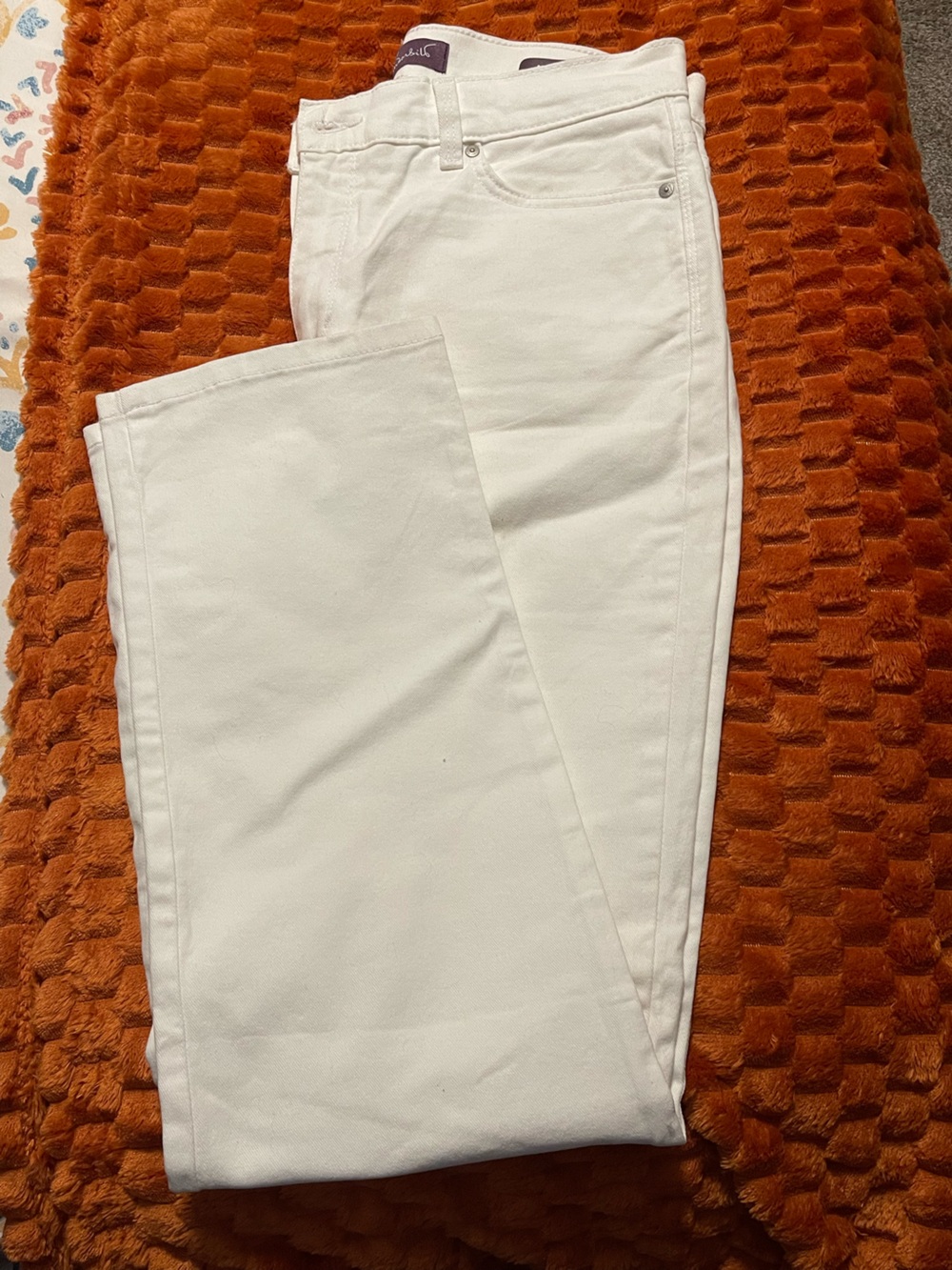 Gloria Vanderbilt Straight Leg Jeans in White